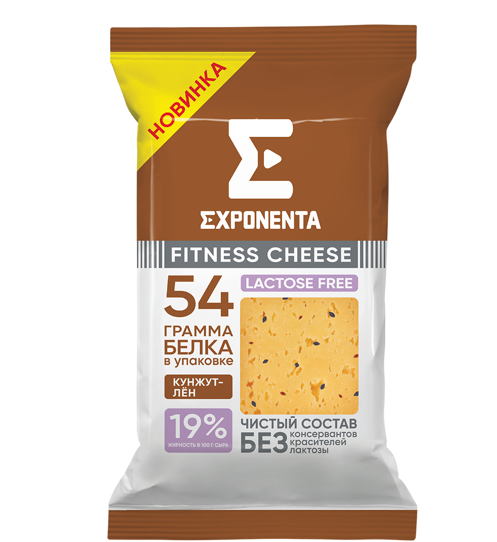 EXPONENTA FITNESS CHEESE с кунжутом и льном без лактозы